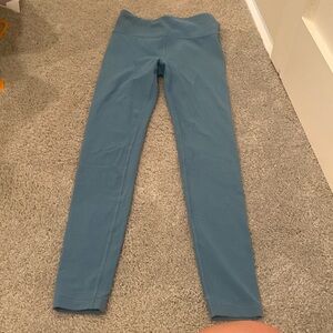 Blueish green Athleta girl leggings size L/12